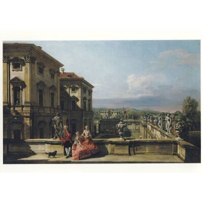Bernardo Bellotto. Das Gartenpalais Lichtenstein in Wien..