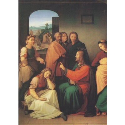 Friedrich von Overbeck. Christus bei Maria + Marta, 1812/16