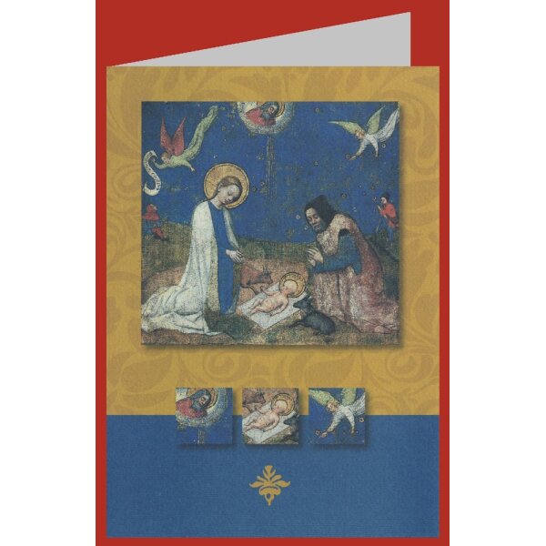 Stefan Lochner. Anbetung des kindes, um 1445