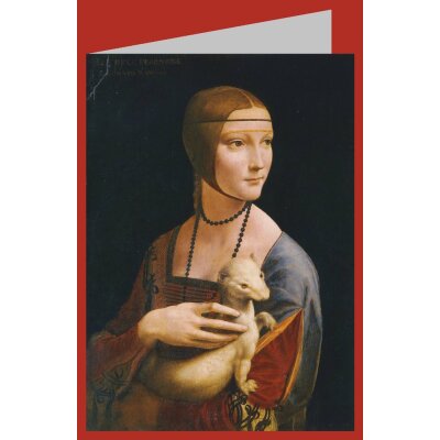 Leonardo da Vinci. Dame mit Hermelin, 1488-90