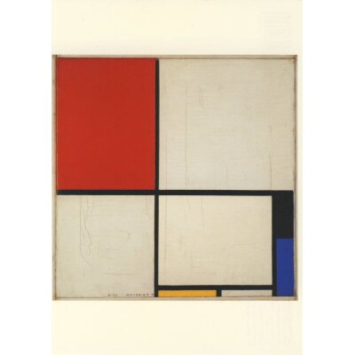 Piet Mondrian. Komposition m.Rot, Schwarz, Blau, Gelb, 1928