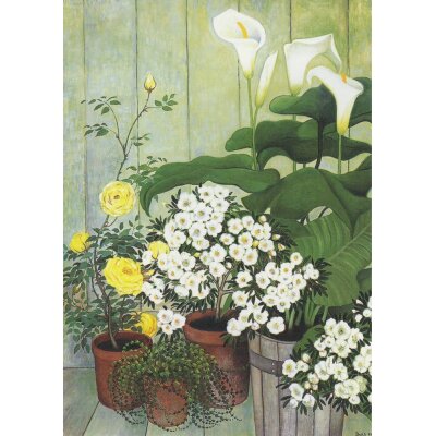 Heide Dahl. Calla, Azalee und Rosen