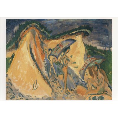 Ernst Ludwig Kirchner. Fehmarndüne mit Badenden...