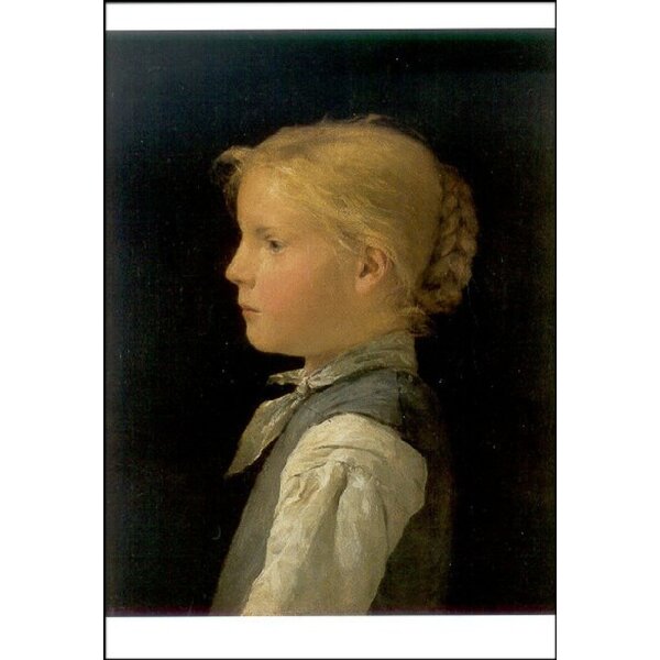 Albert Anker, Blondes Mädchen, um 1888