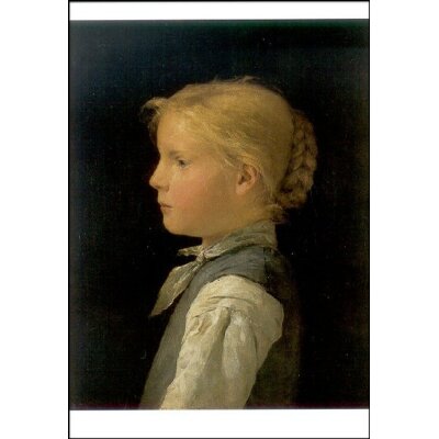 Albert Anker, Blondes Mädchen, um 1888