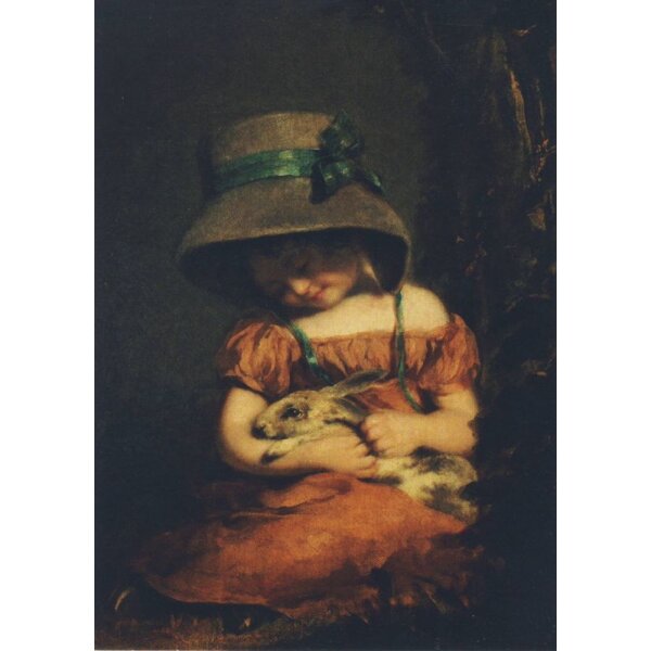 Hoppner, John. Mädchen mit Kaninchen, ca. 1800