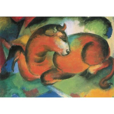 Franz Marc. Ein roter Stier, 1912