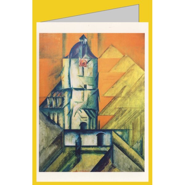 Lyonel Feininger. Mellingen, Der Kirchturm, 1915