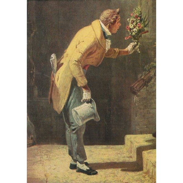 Carl Spitzweg. Der ewige Hochzeiter, Ausschnitt