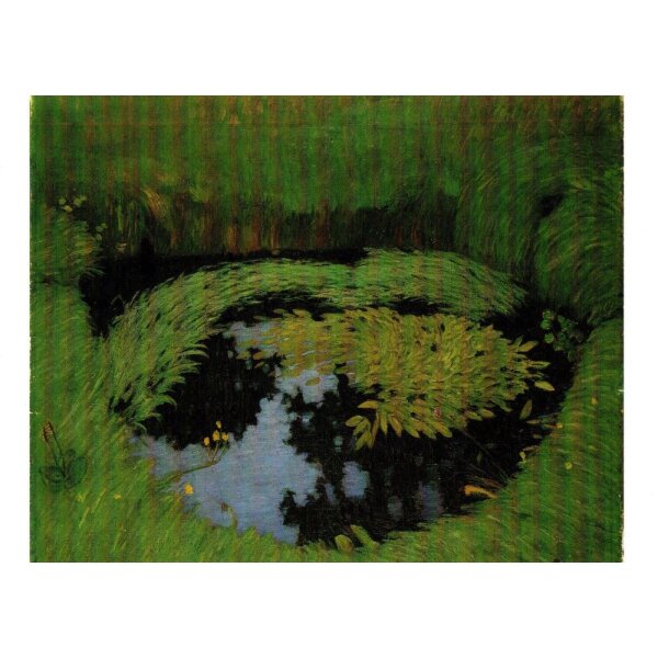 Otto Modersohn. Tümpel im Barkenhoffgarten, 1895
