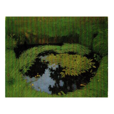 Otto Modersohn. Tümpel im Barkenhoffgarten, 1895