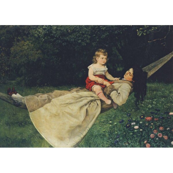 Hans Thoma. In der Hängematte, 1876