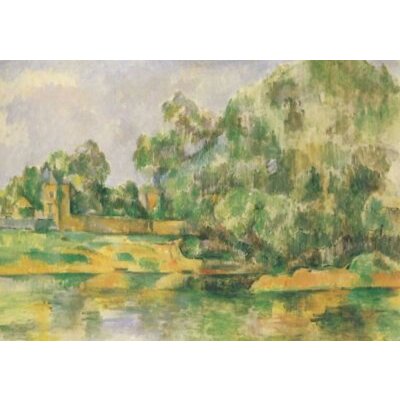 Paul Cézanne. Riverbank, Canvas 1895