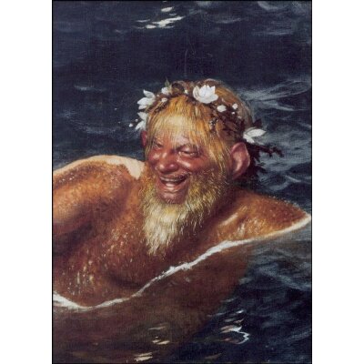 Arnold Böcklin. Im Spiel der Wellen, Ausschnitt 1883.