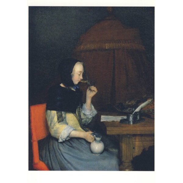 Gerard Ter Borch. Dame mit Weinglas, ca. 1656/57