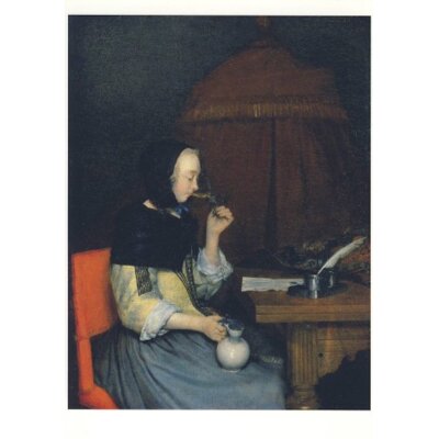 Gerard Ter Borch. Dame mit Weinglas, ca. 1656/57