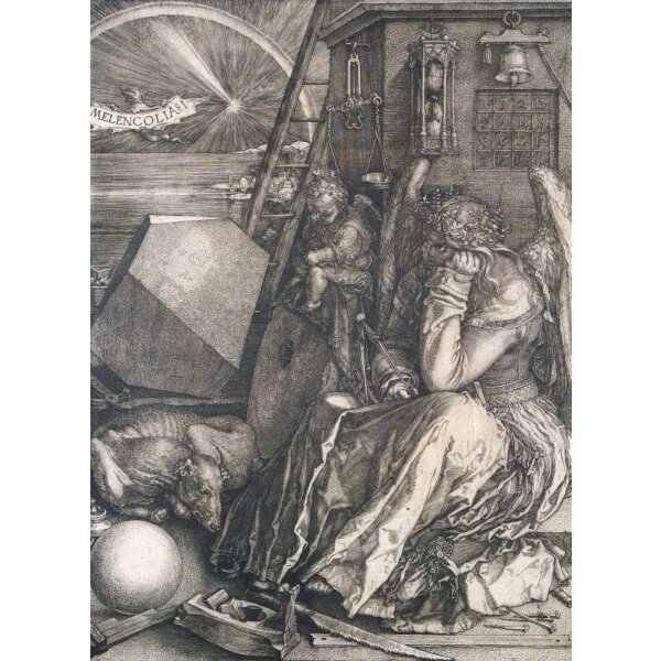 Albrecht Dürer. Melancolia I, Druck 31 x 42,5 cm + Rand