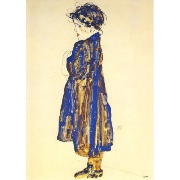 Egon Schiele. Halbwüchsiges Bauernmädchen, 1912