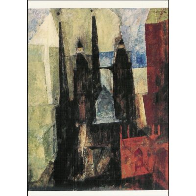 Lyonel Feininger. Marienkirche in Pfeil, 1930