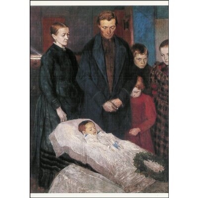 Fritz Mackensen. Trauernde Familie, 1896