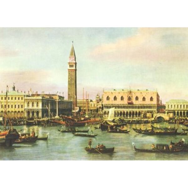 Antonio Canal. (Canaletto). Venedig, Piazzetta und Riva