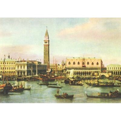 Antonio Canal. (Canaletto). Venedig, Piazzetta und Riva