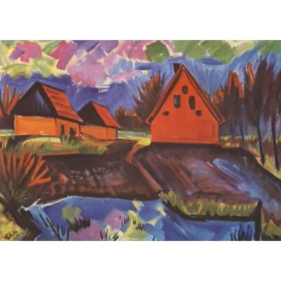 Max Pechstein. Rote Häuser, 1923