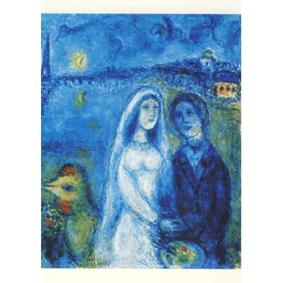 Marc Chagall. Brautpaar mit Eifelturm, 1982/83