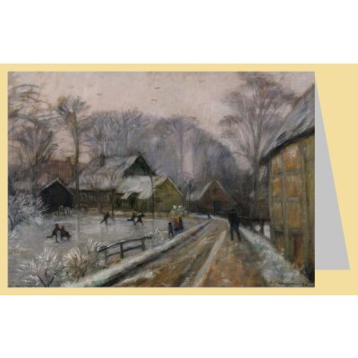 Otto Modersohn. Eisvergnügen in der Bredenau, 1934