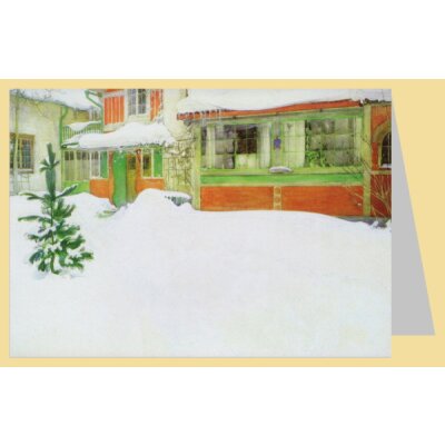 Carl Larsson. Die Hütte im Schnee