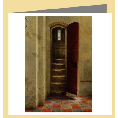 Maarten ´t Hart. Turmtreppe in Hellendoorn. 15x15-DK