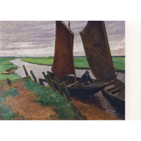 Fritz Mackensen. Torfkähne auf der Hamme, 1902