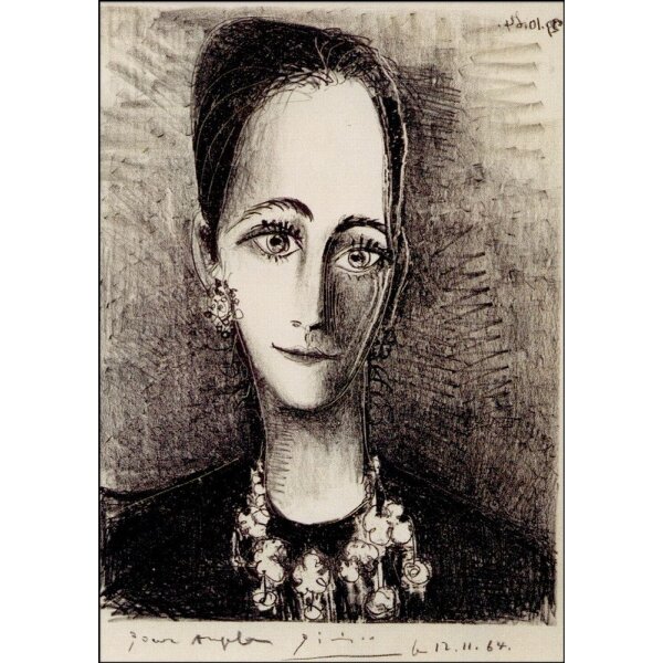 Pablo Picasso. Portraikt Angela Rosengart, 1964