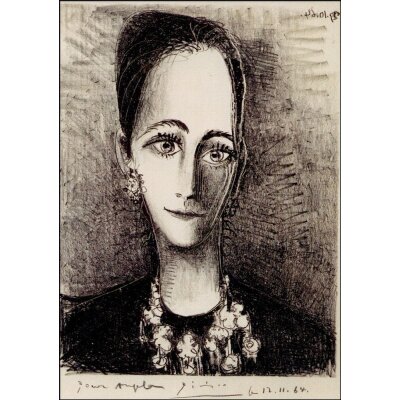 Pablo Picasso. Portraikt Angela Rosengart, 1964