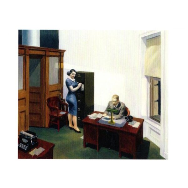 Edward Hopper. Büro bei Nacht, 1940