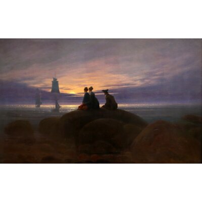 Caspar David Friedrich. Mondaufgang am Meer, 1822. KD ca. A4