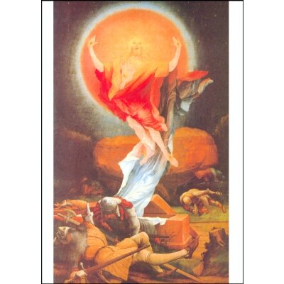 Matthias Grünewald. Auferstehung Christi (Ausschnitt aus dem Isenheimer Altar)