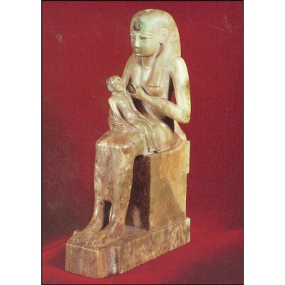 Aegyptisch. Isis stillt den Horus