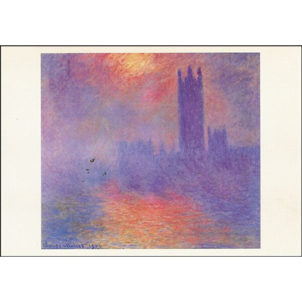 Claude Monet. Parlament Sonnenuntergang