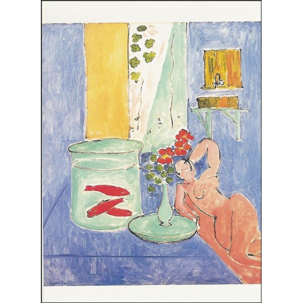 Henri Matisse. Interieur mit liegendem Akt und Goldfischglas
