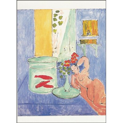 Henri Matisse. Interieur mit liegendem Akt und Goldfischglas
