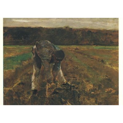 Max Liebermann. Der Kartoffelpflücker, 1874/75