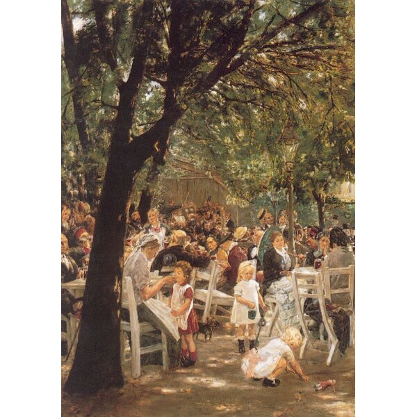 Max Liebermann. Münchner Biergarten, 1884
