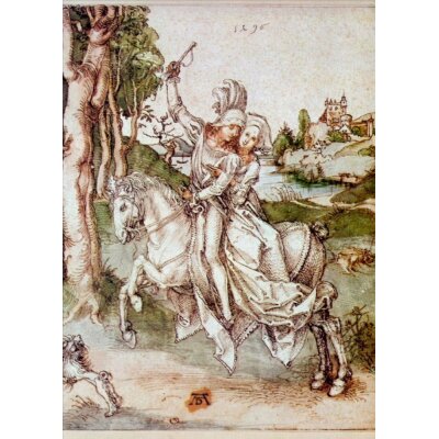 Albrecht Dürer. Paar zu Pferde, 1496
