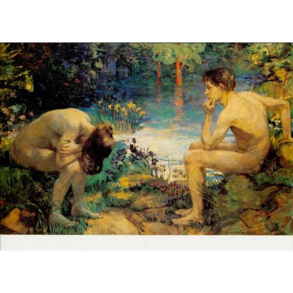 Hofmann, Ludwig von. Das verlorene Paradies, um 1893
