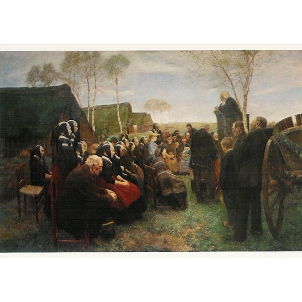 Fritz Mackensen. Gottesdienst im Moor, 1895