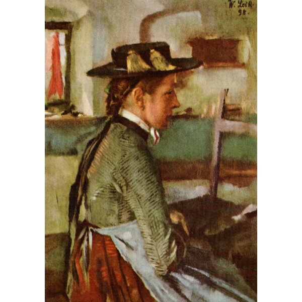 Wilhelm Leibl. In Erwartung, 1898