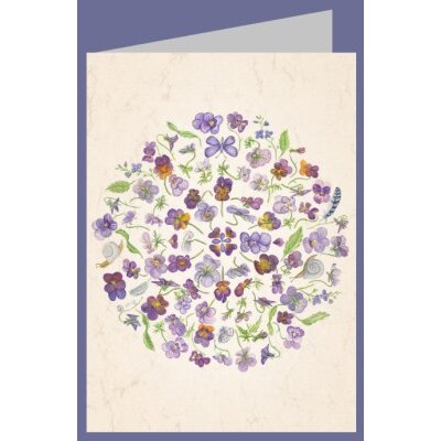 Anna Malten (Lübsee). Horn-Veilchen-Mandala, 2013