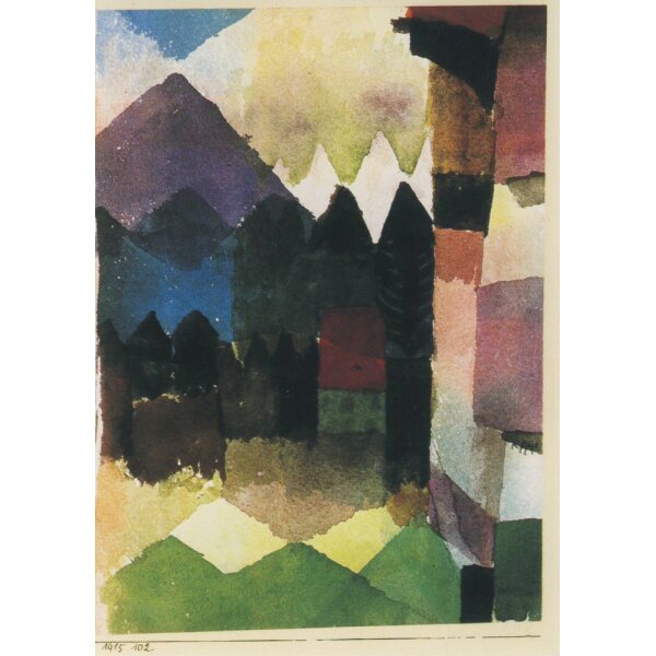 Paul Klee. Föhn im Marc´sen Garten, 1915