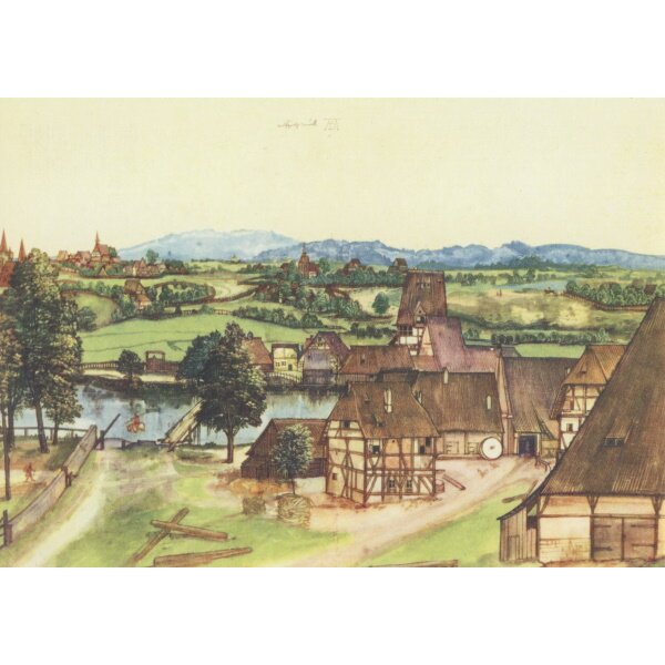 Albrecht Dürer. Drahtziehermühle, 1494
